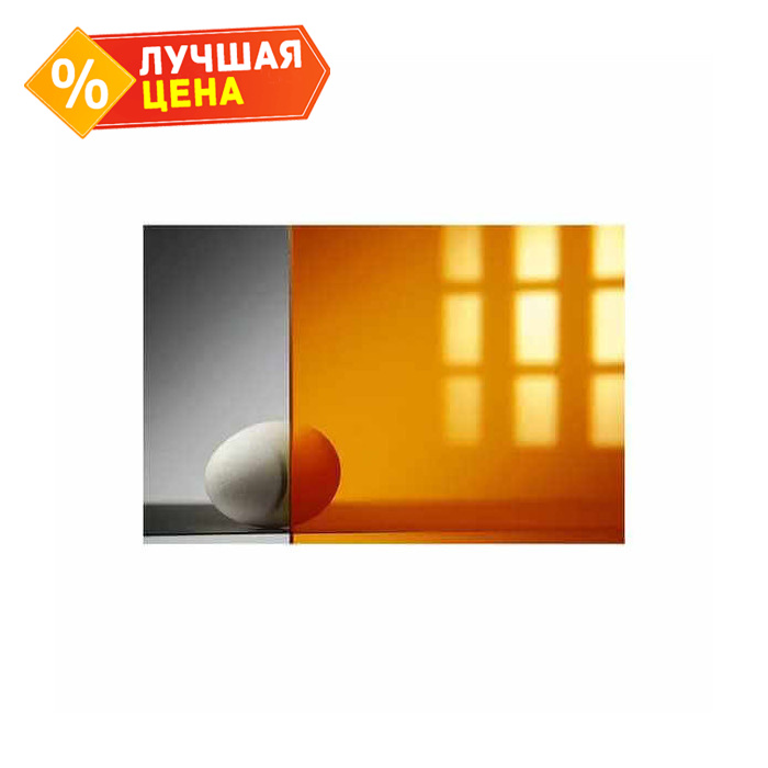 Монолитный поликарбонат 4 мм КИВИ оранжевый 2050х3050 мм