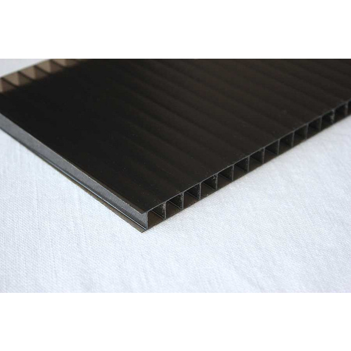 Сотовый поликарбонат 6 мм GOODPLAST чёрный 2100х12000 мм